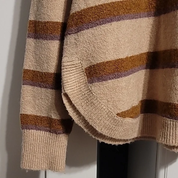 Madewell Westlake Striped Pullover Sweater Womens Small Multi Coziest Yarn Comfy - Picture 3 of 11